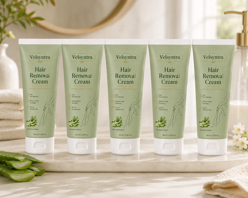 Velsyntra™ Natural Gentle Hair Removal Cream | For Women & Men, Sensitive Skin