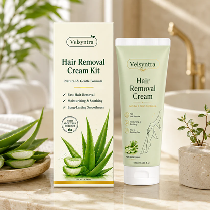 Velsyntra™ Natural Gentle Hair Removal Cream | For Women & Men, Sensitive Skin