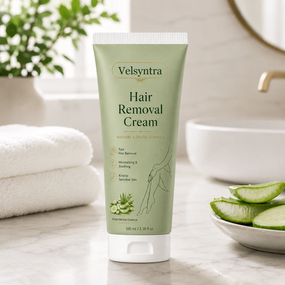 Velsyntra™ Natural Gentle Hair Removal Cream | For Women & Men, Sensitive Skin