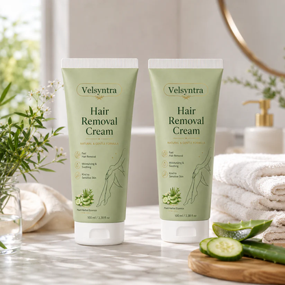 Velsyntra™ Natural Gentle Hair Removal Cream | For Women & Men, Sensitive Skin